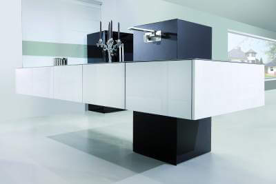 German Kitchen Cabinets Floating Island