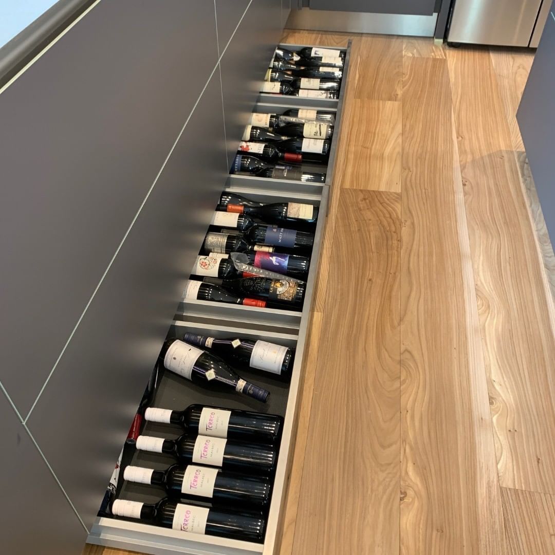 Modern Kitchen Cabinets Wine Storage